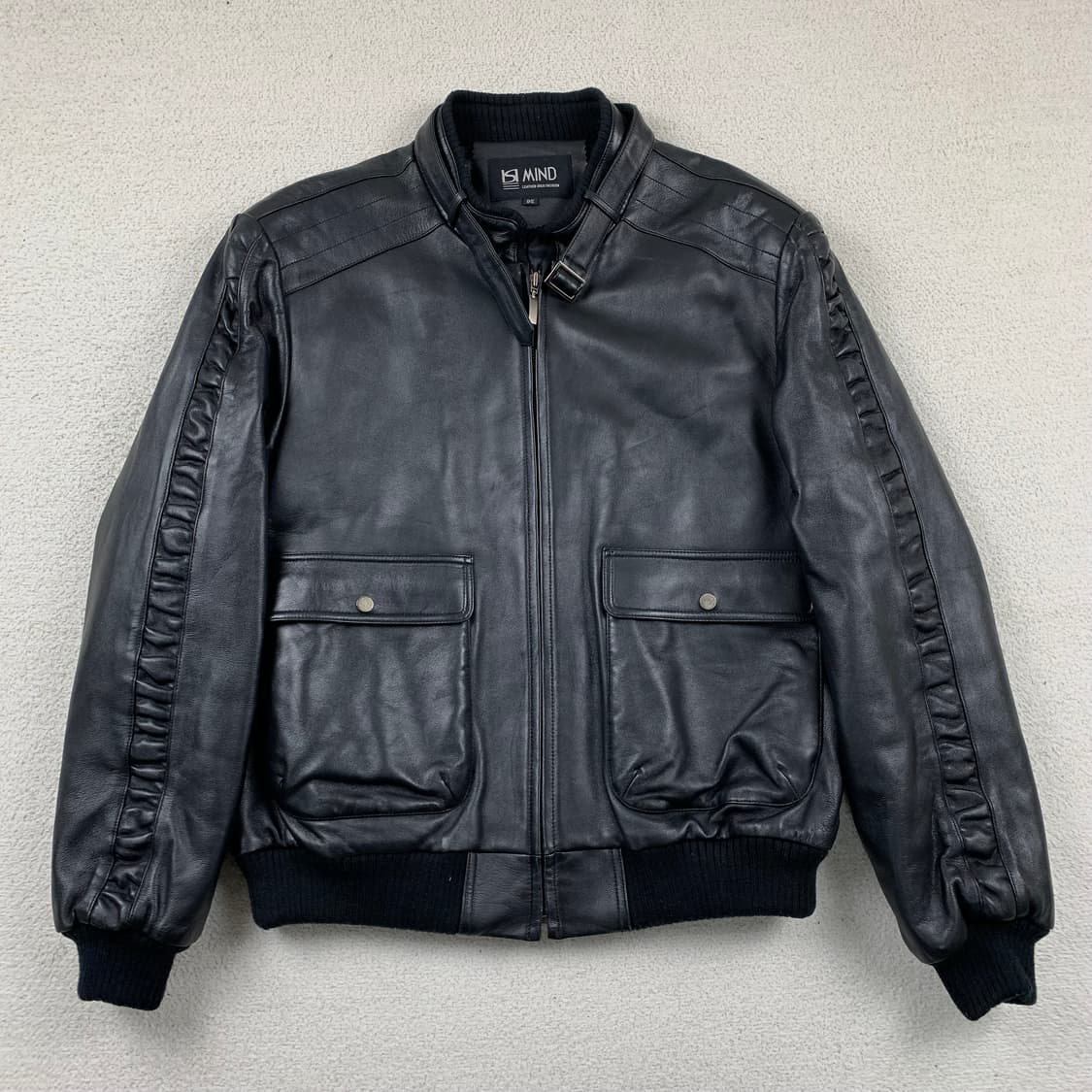 빈티지 양가죽 A-2 봄버 자켓 블랙  상품이미지1