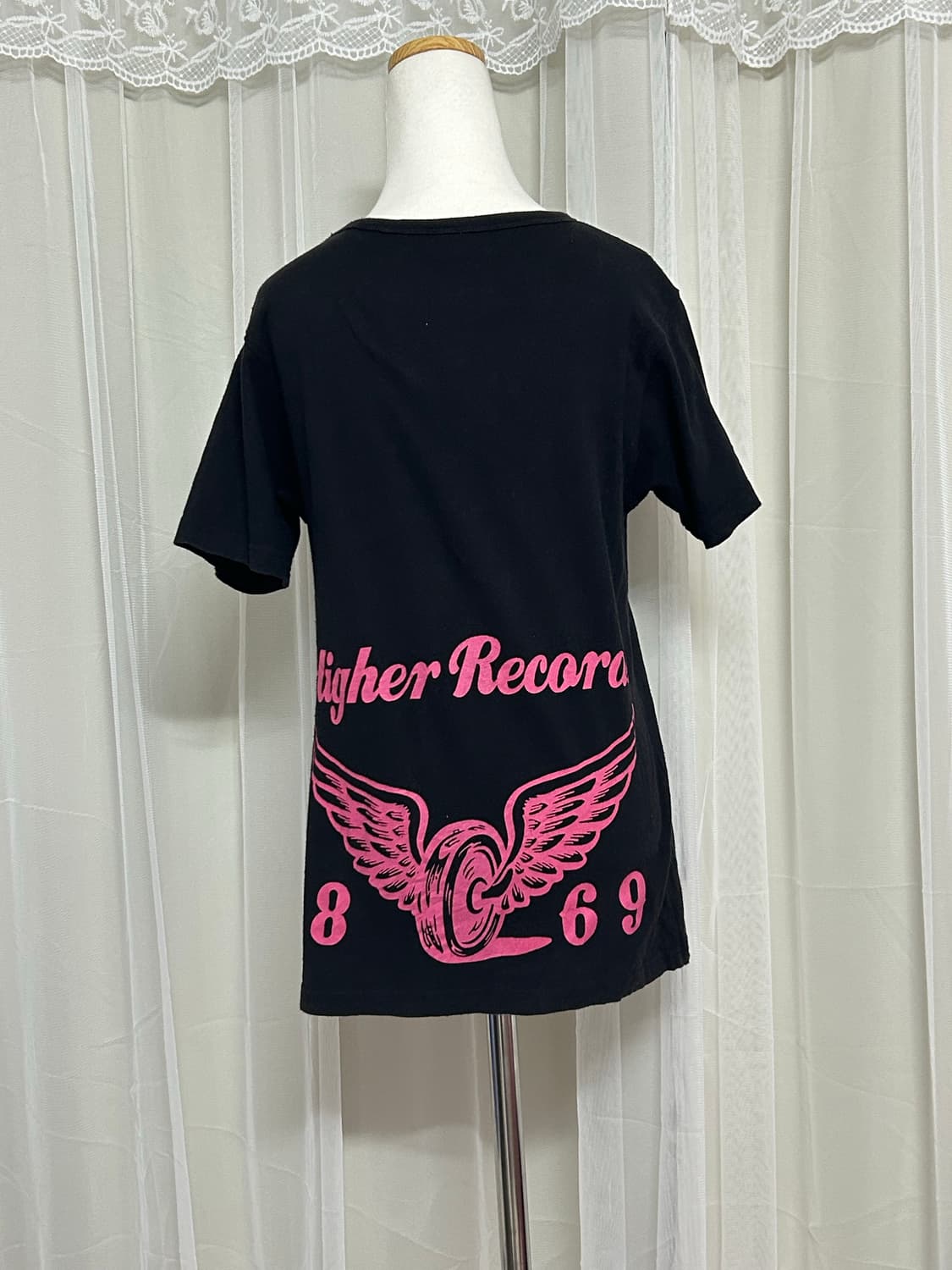 00’s y2k리치몬드 날개프린팅 딱붙 반팔 탑 상품이미지2