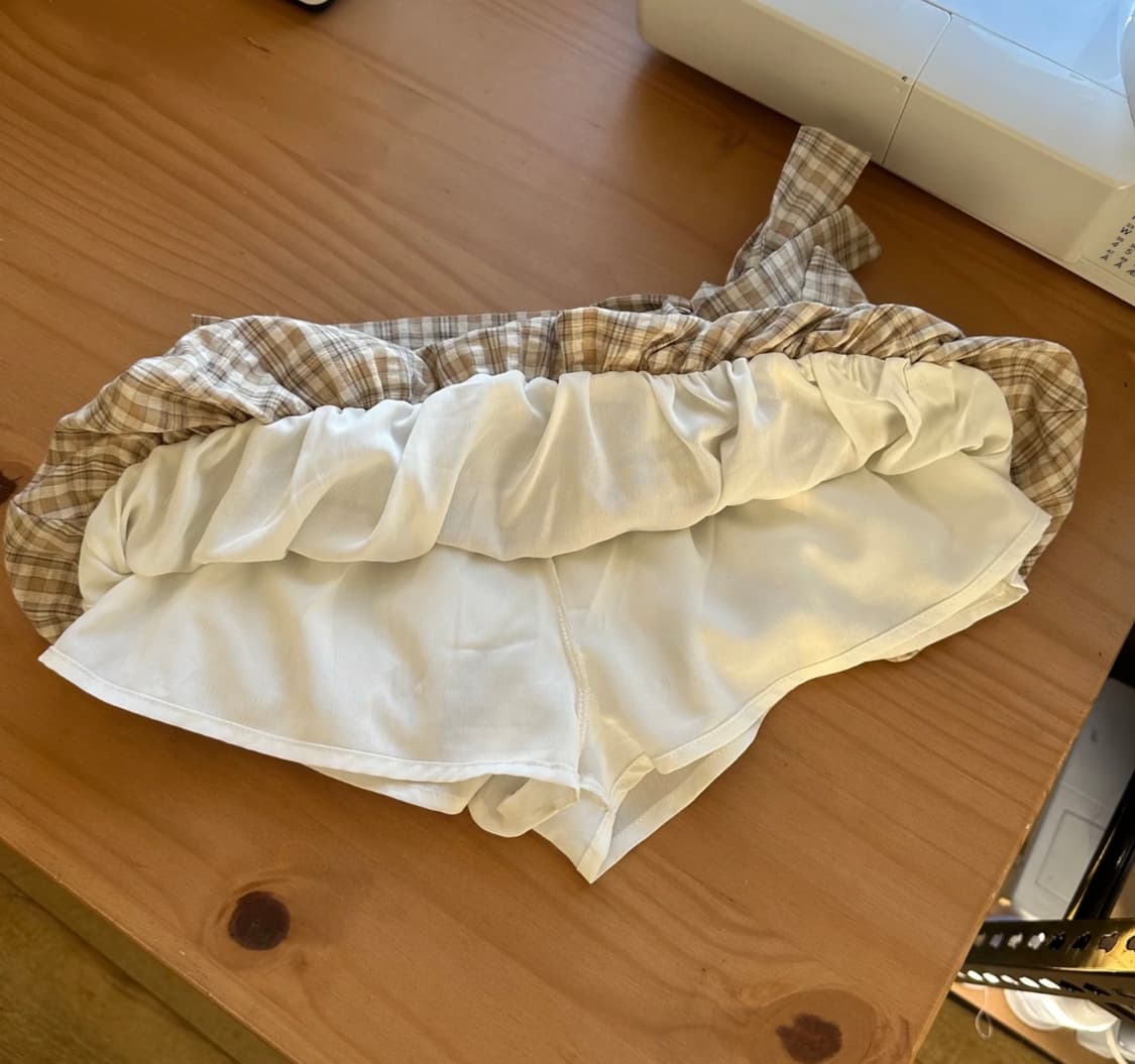 Blondita 블론디타 영국브랜드 체크 탑 & 버블 스커트 Set 상품이미지8