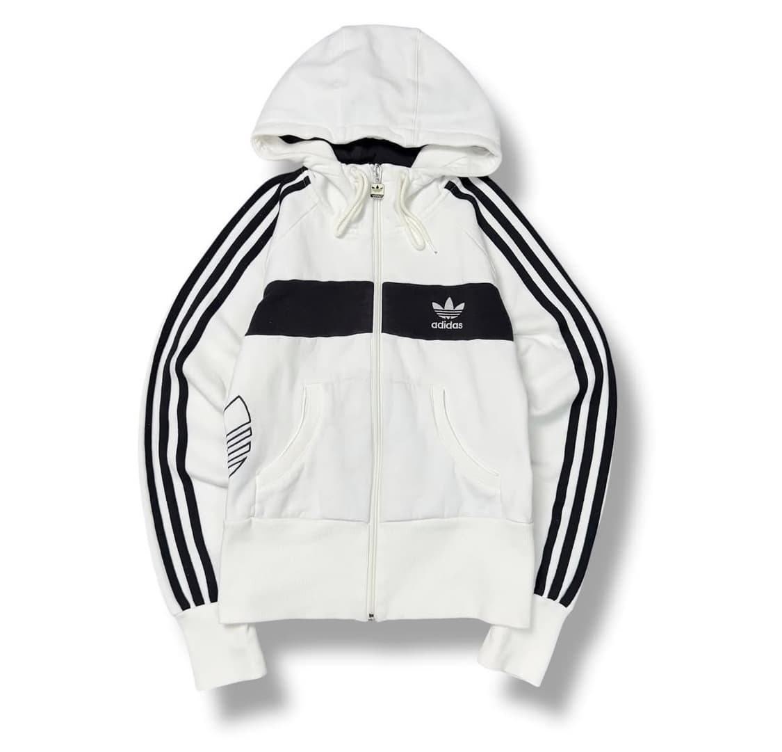 아디다스 배색 후드집업 상품이미지1