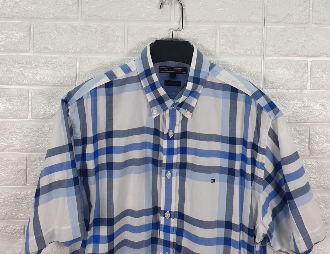 [105]타미힐피거 반팔 체크셔츠 상품이미지4