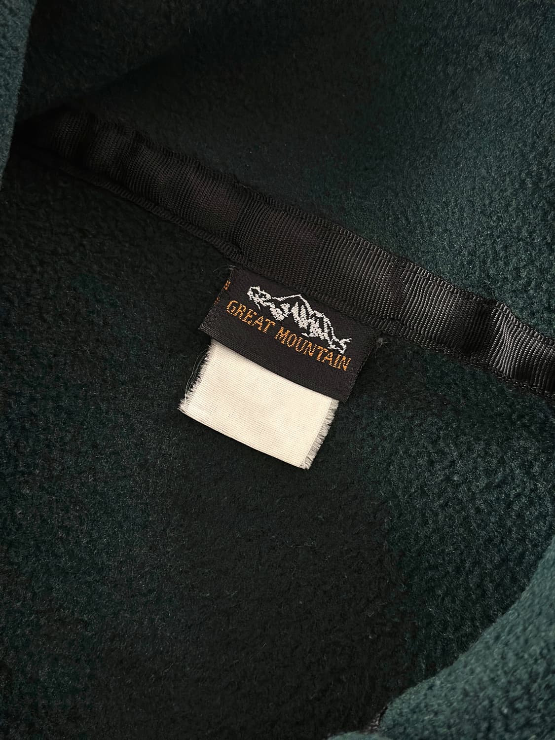 90s 빈티지 Great Mountain 플리스 하프 집 풀오버 상품이미지5
