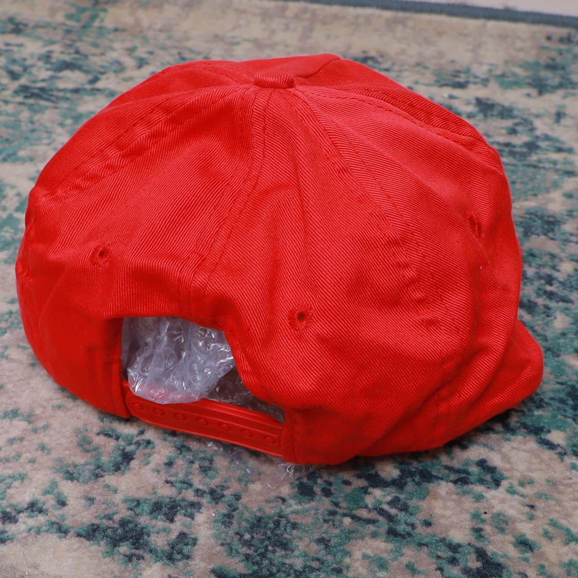 VTG 1990년대 빈티지 트러커 캡 모자 레드 상품이미지3
