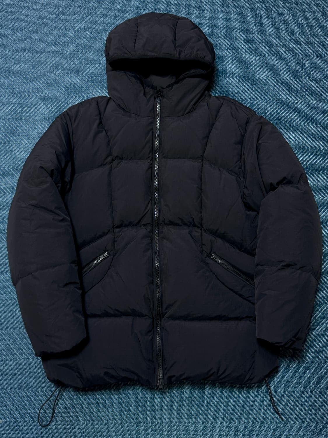 [XL]JIPSY 집시 나일론 구스쉘 다운 패딩 파카 블랙 상품이미지1