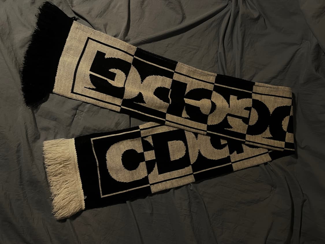 CDG LOGO MUFFLER BK&WH 상품이미지1