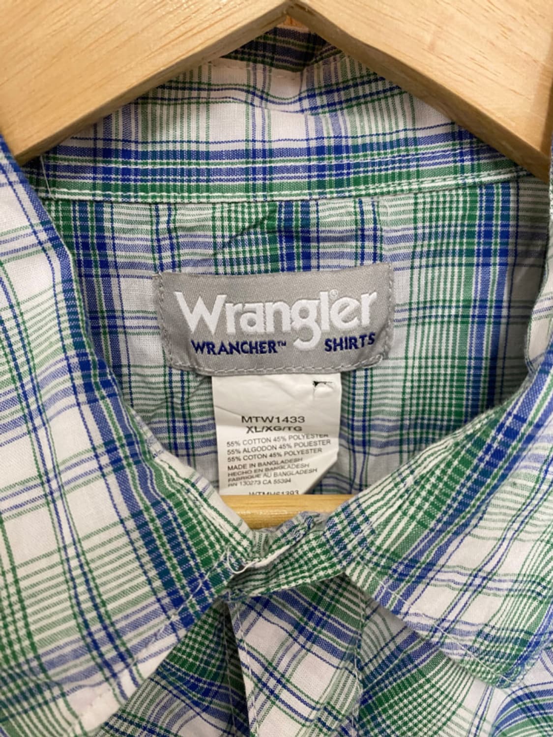 WRANGLER 옴브레 웨스턴 셔츠 상품이미지6