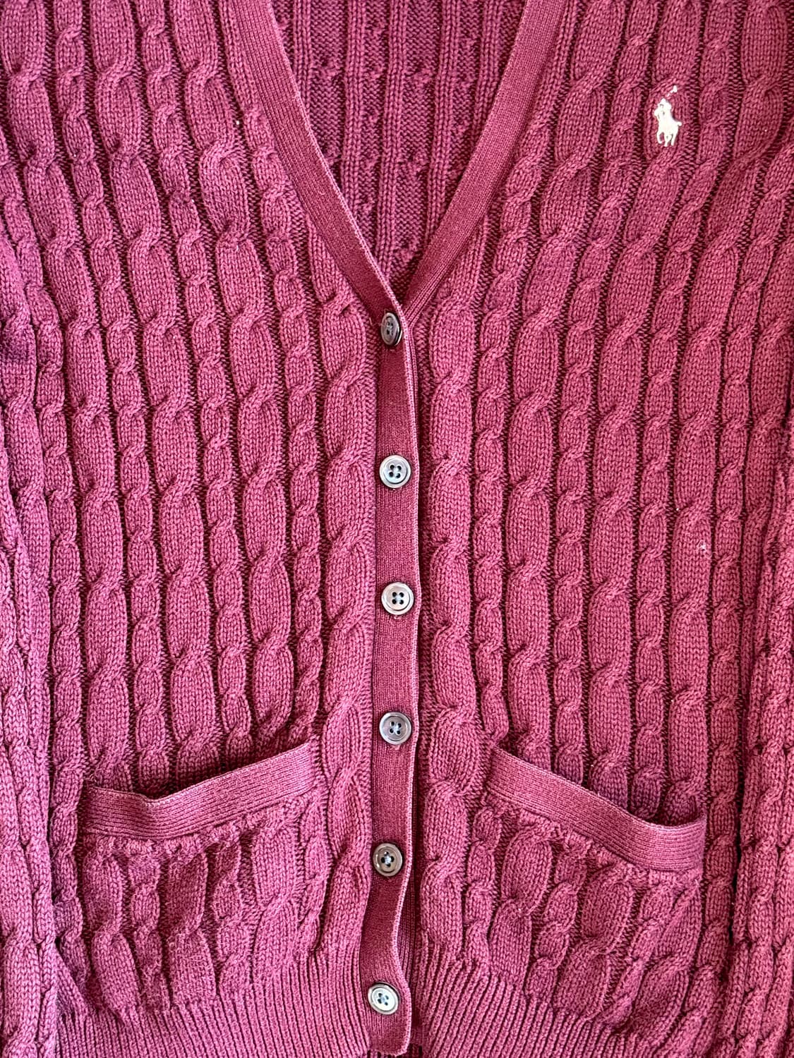 랄프로렌 스포츠 케이블 가디건 꽈배기 가디건 상품이미지4