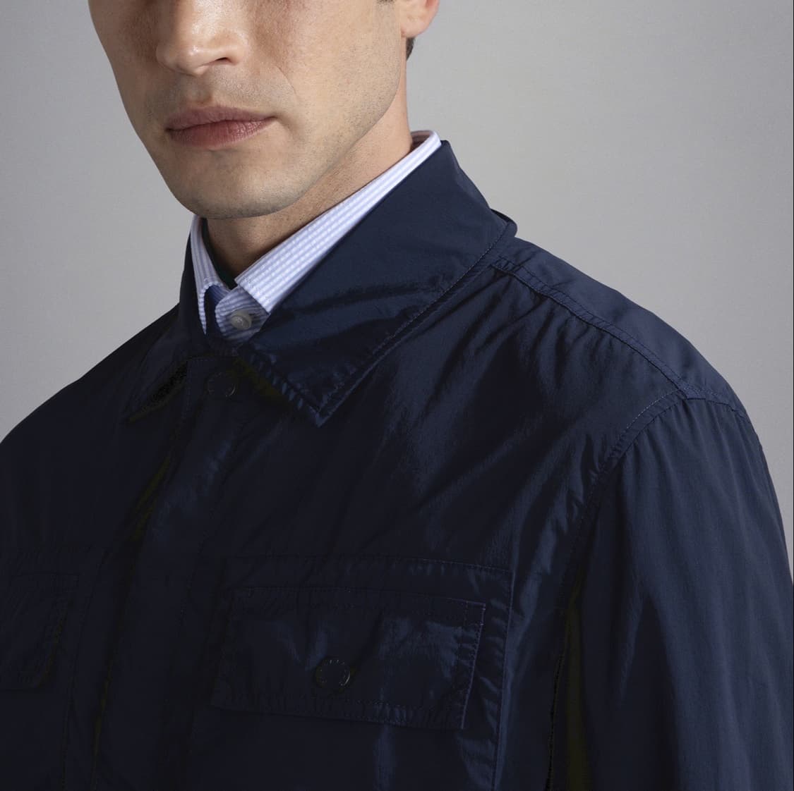 (정품/새상품) 폴앤샤크 남성 네이비 경량 나일론 자켓 상품이미지6