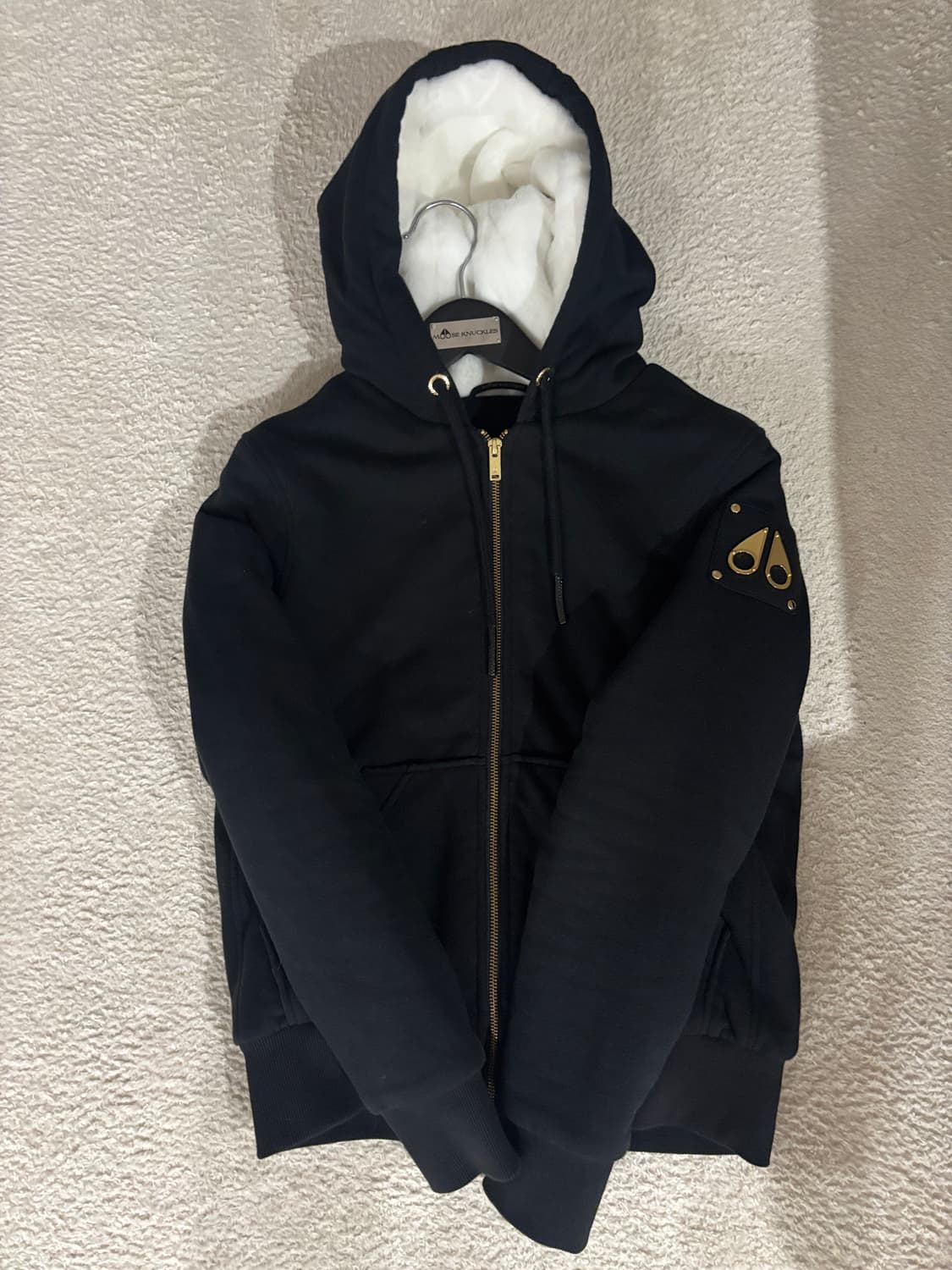 무스너클 후드집업 블랙 금장 상품이미지1