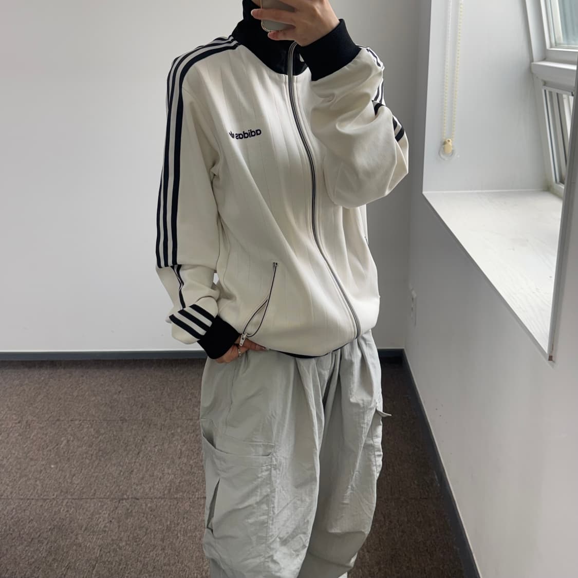 Adidas 아디다스 베켄바우어 아이보리 트랙탑 져지  상품이미지2