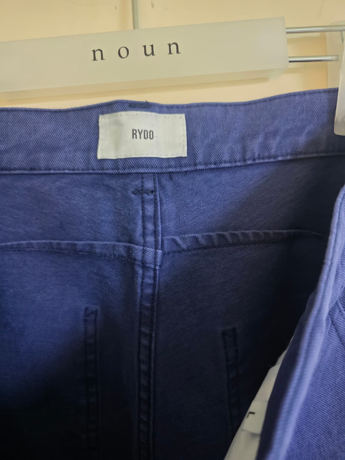 RYOO 페인터 팬츠 블루 L사이즈 새상품 상품이미지2