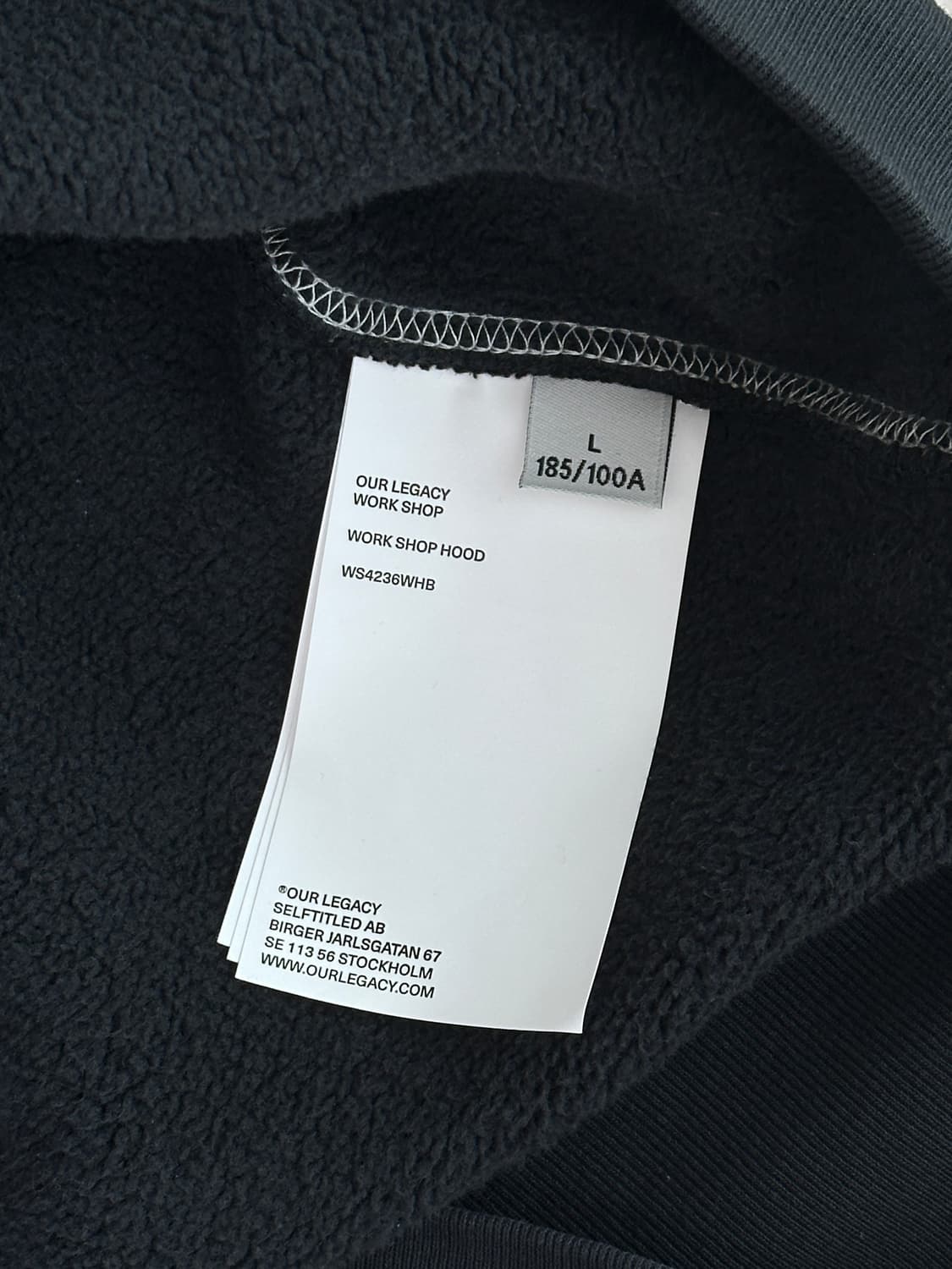 [L] 아워레가시 워크샵 후드 블랙 음양 프린트 WS4236WHB 상품이미지4