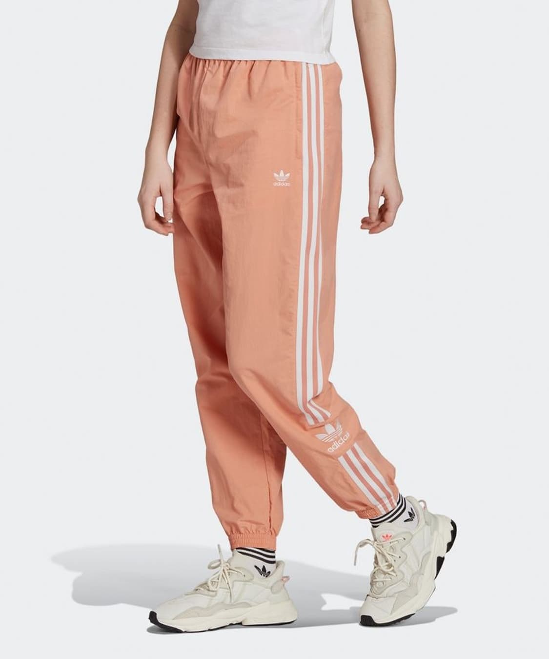 아디다스 ADIDAS 락업 트랙팬츠 바지 코랄 핑크 여성S 상품이미지10