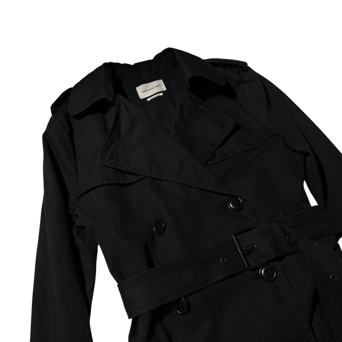 이자벨마랑 워시드 코튼 더블 트렌치 코트 상품이미지4