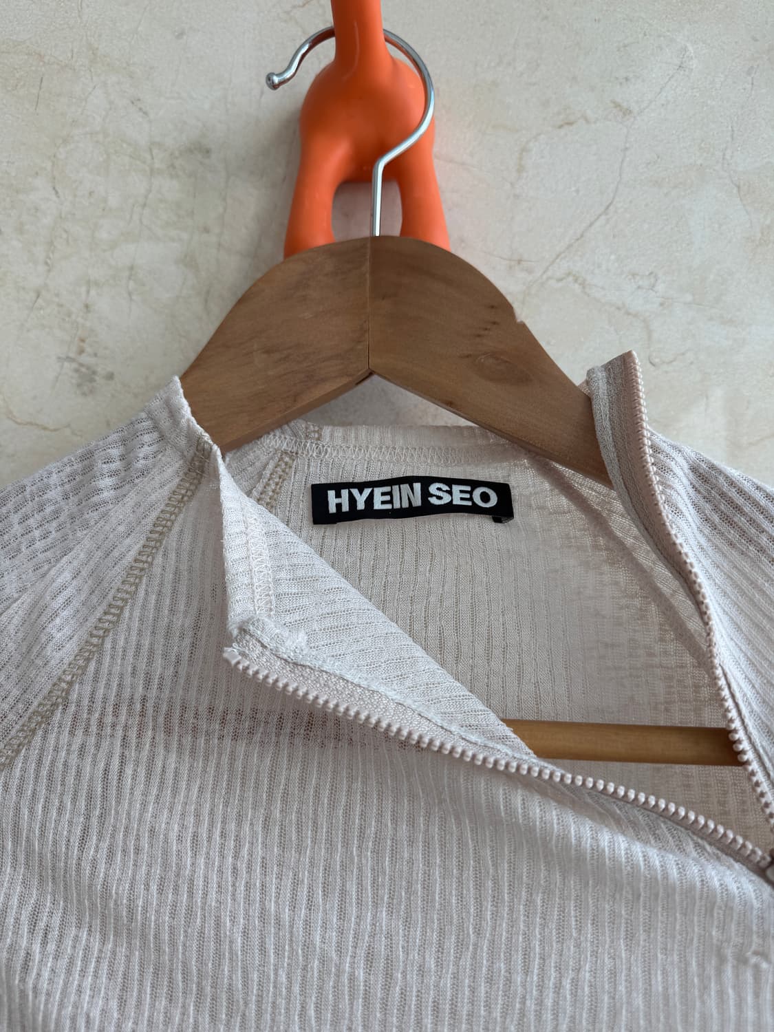 혜인서 HYEIN SEO 지퍼 크롭탑 사이즈 0 상품이미지3