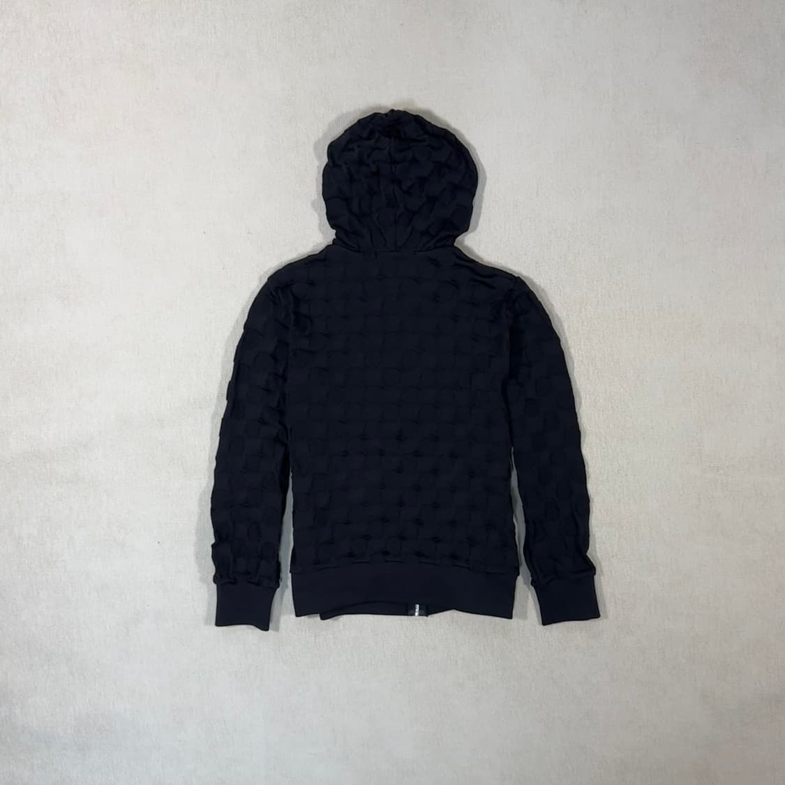 Dot Knit Jacquard Black Hoodie 상품이미지4