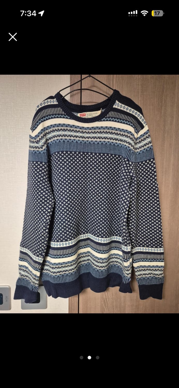 리바이스 페어아일 패턴 울니트 s08191 상품이미지1