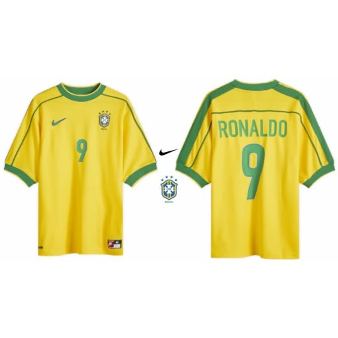 나이키 브라질 1998 리이슈 사커 레플리카 저지 상품이미지1