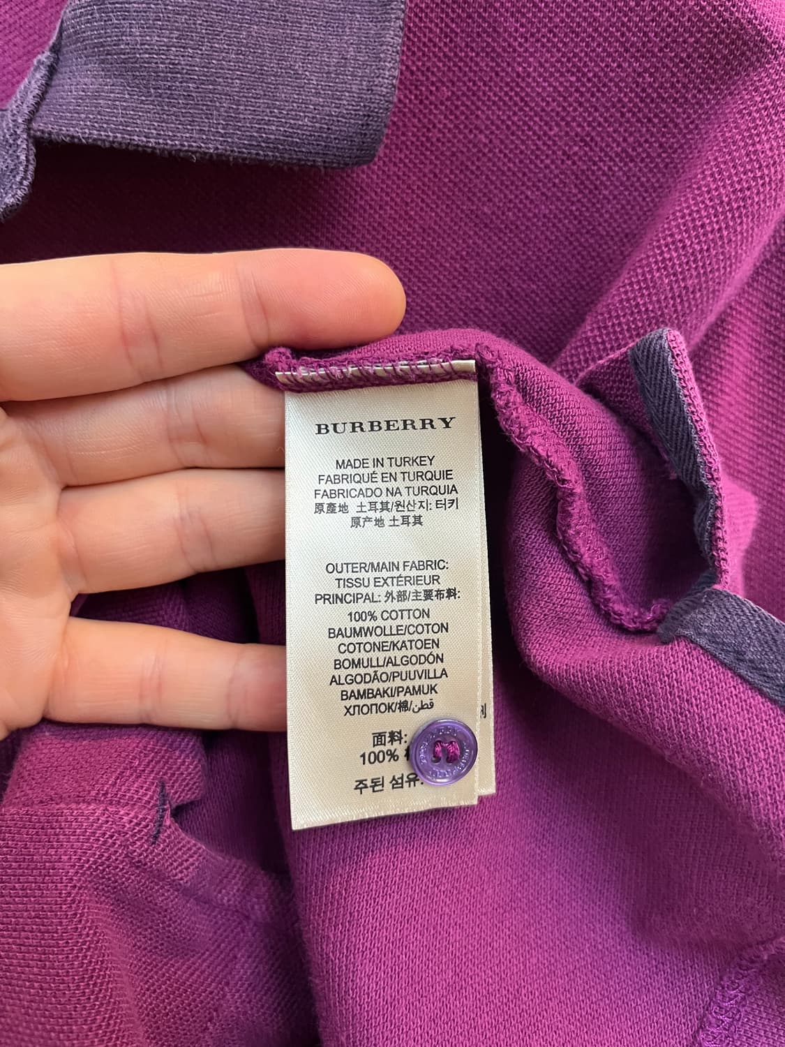 Burberry brit 반팔 카라티 S/P 상품이미지4