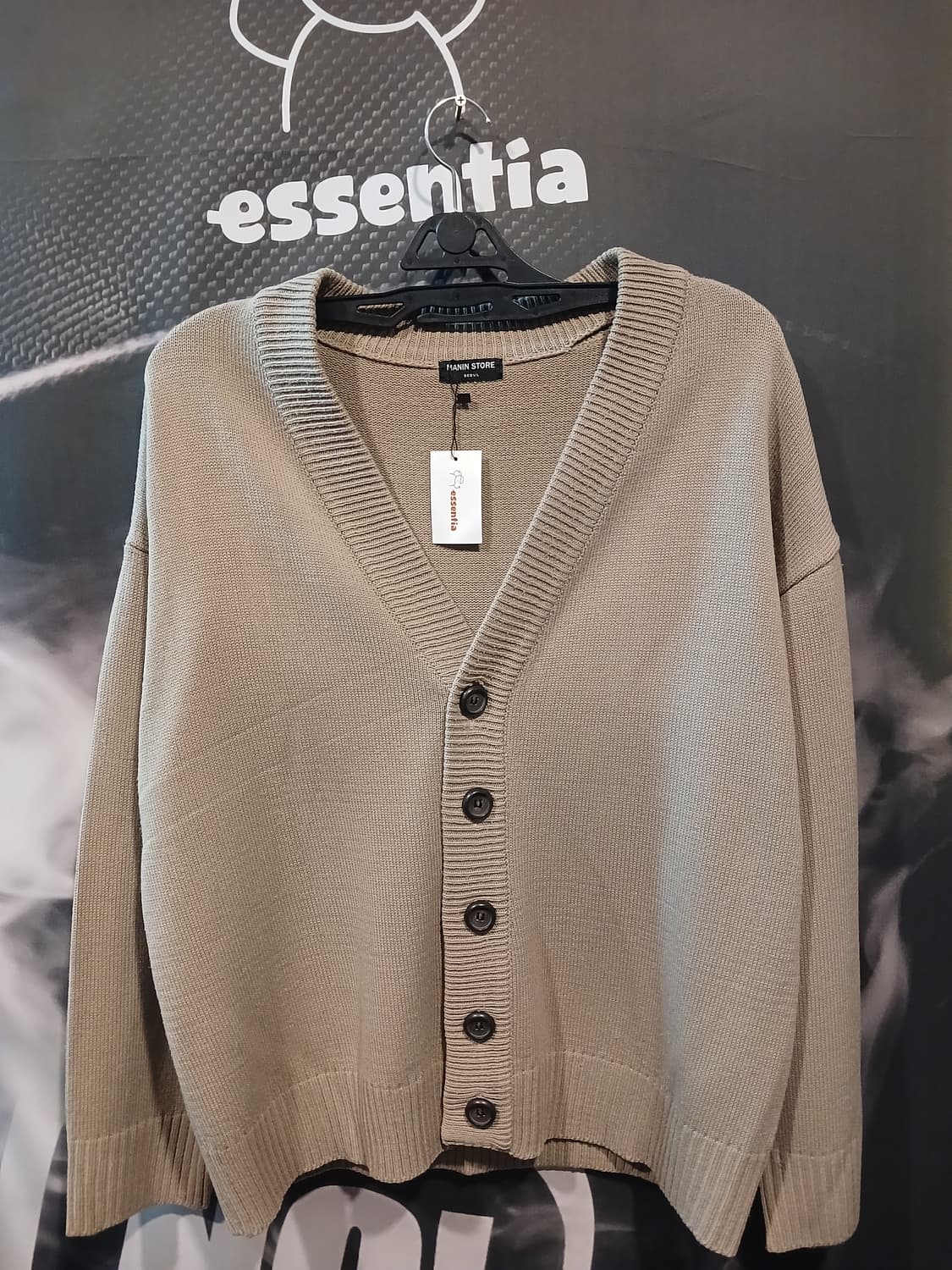 메인스토어 베이직 니트 가디건 베이지  상품이미지1