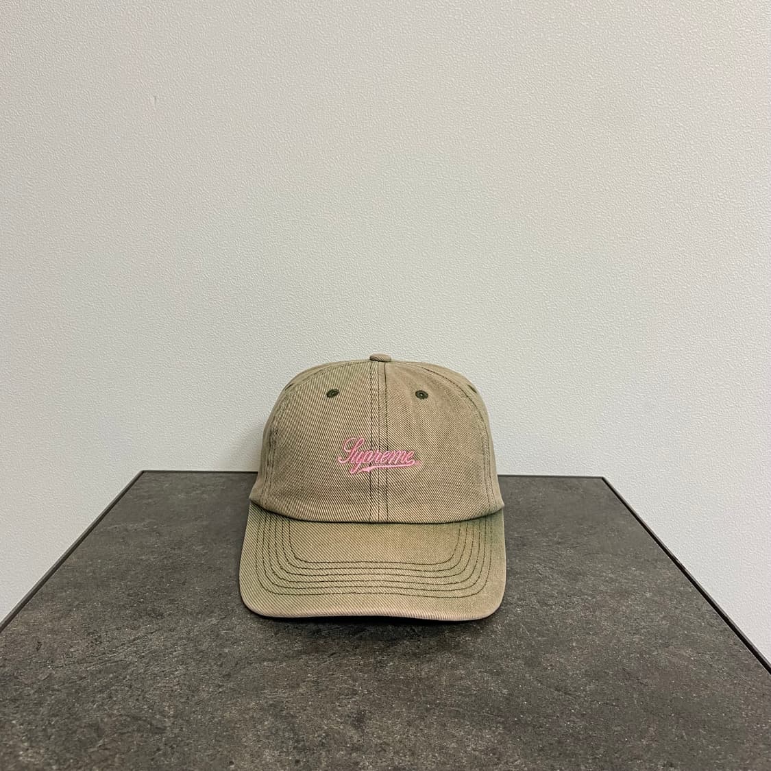 (OS) 슈프림 6패널 볼캡 모자 워시드 트윌 카키 그린 상품이미지1