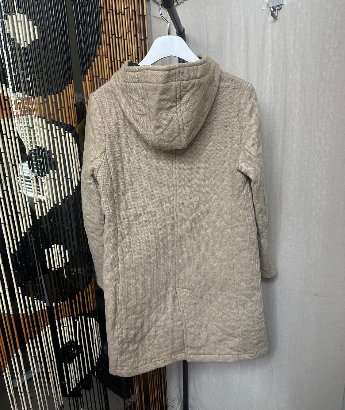 coen quilting natural hood coat 상품이미지5