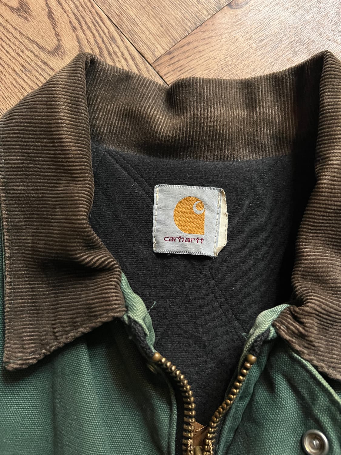 [2XL]칼하트 USA 퀼팅 라이닝 헌터그린 워크 코트 자켓 상품이미지2