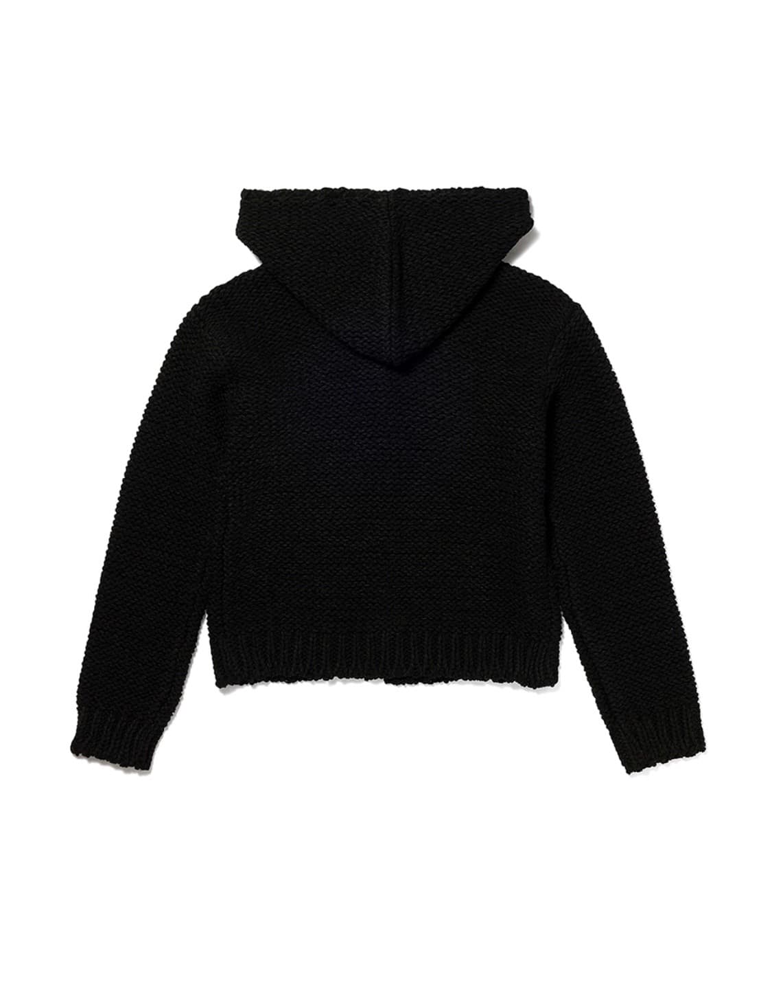 오픈와이와이 HOODED CHUNKY CARDIGAN, BLACK 상품이미지5