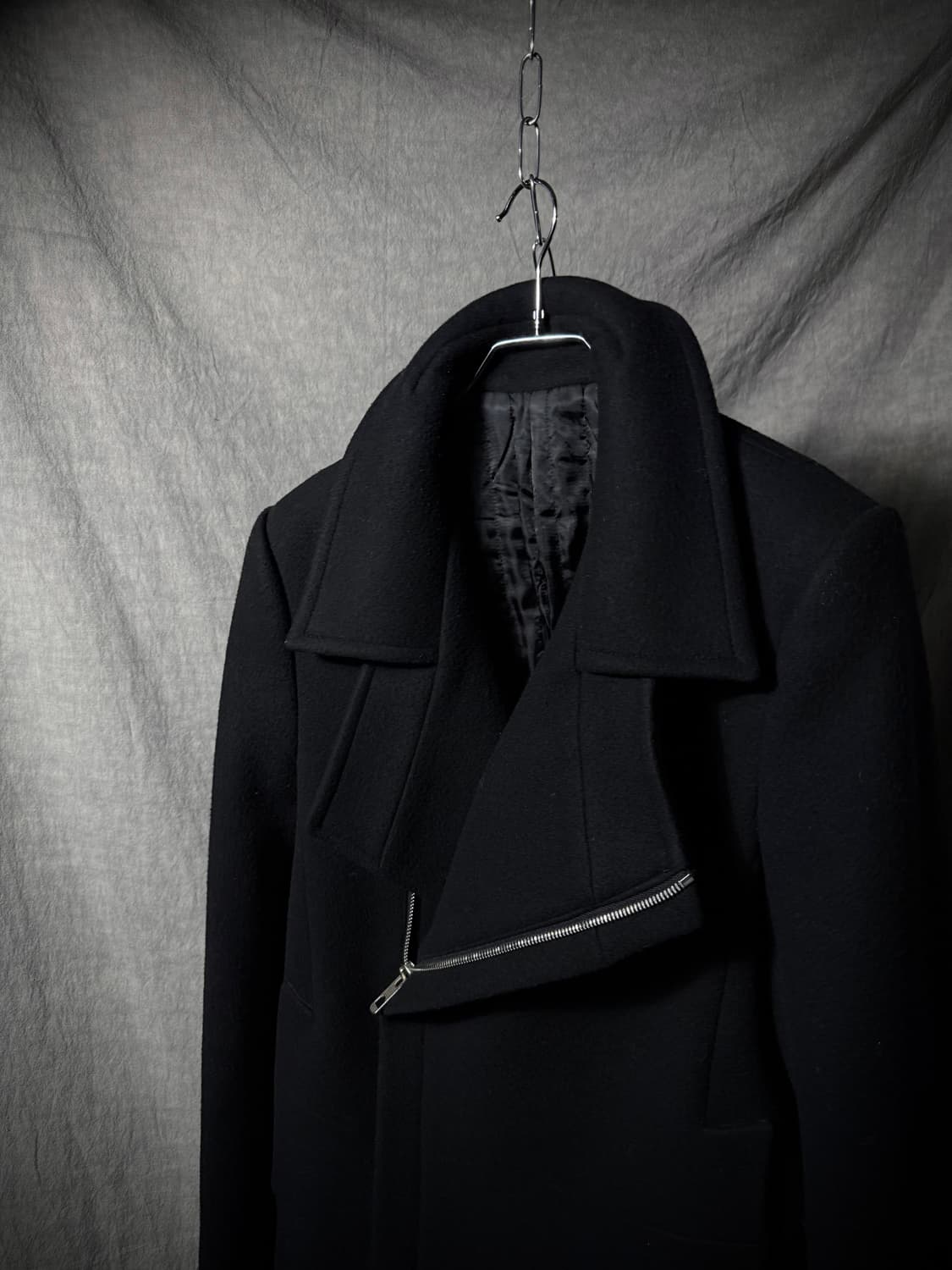 SYSTEM Asymmetric High-Neck Wool Coat  상품이미지5
