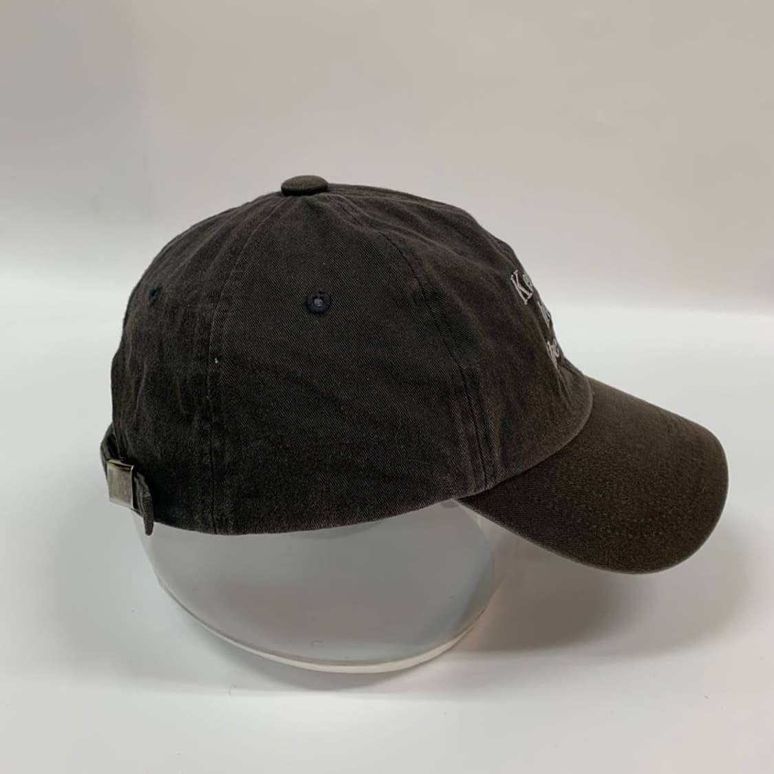 밀로 아카이브 빈티지 워싱 레터링 볼캡 차콜 상품이미지4