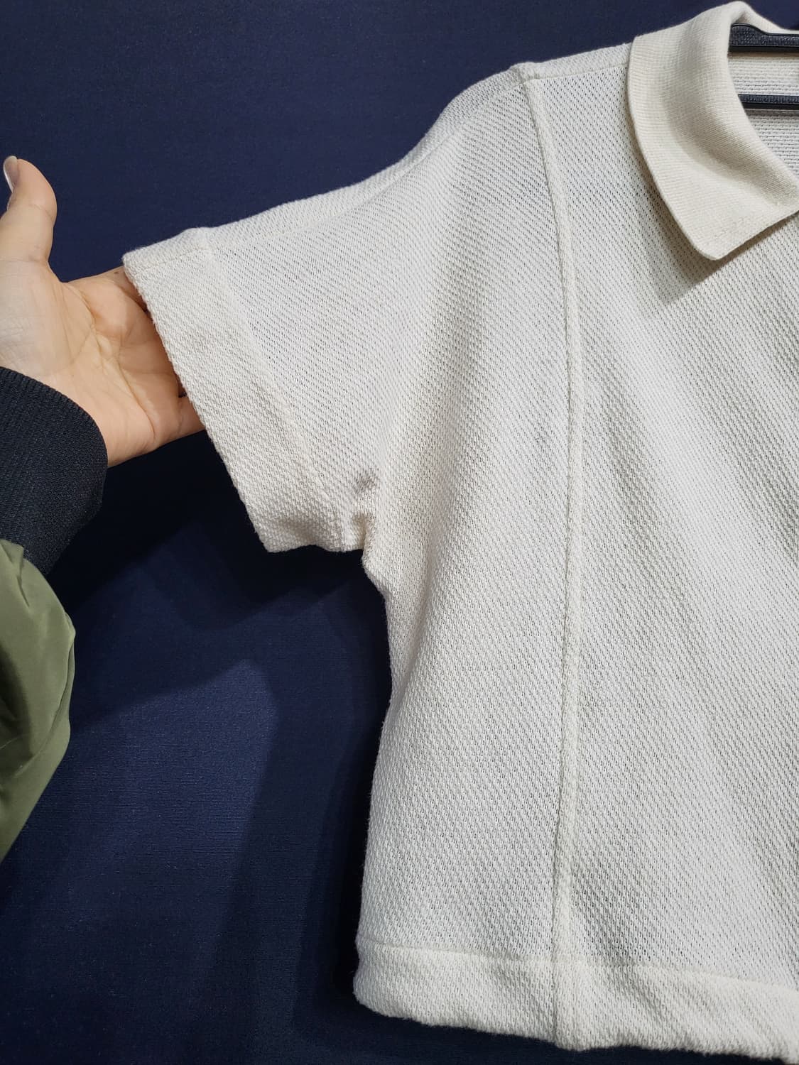 클럽모나코 카라 크롭티 상품이미지3