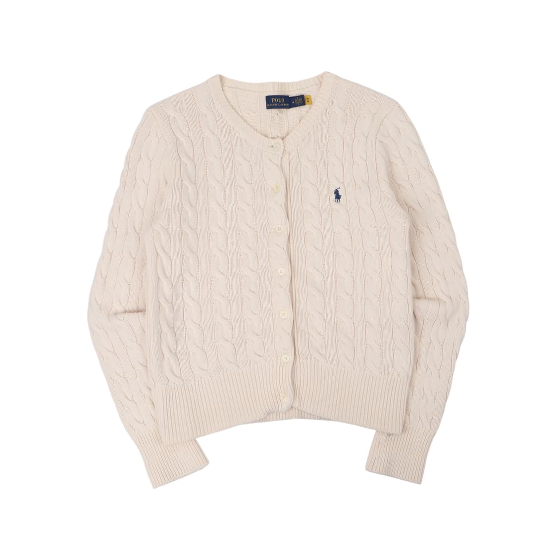 폴로 랄프로렌 QR 우먼스 케이블 니트 가디건 상품이미지1