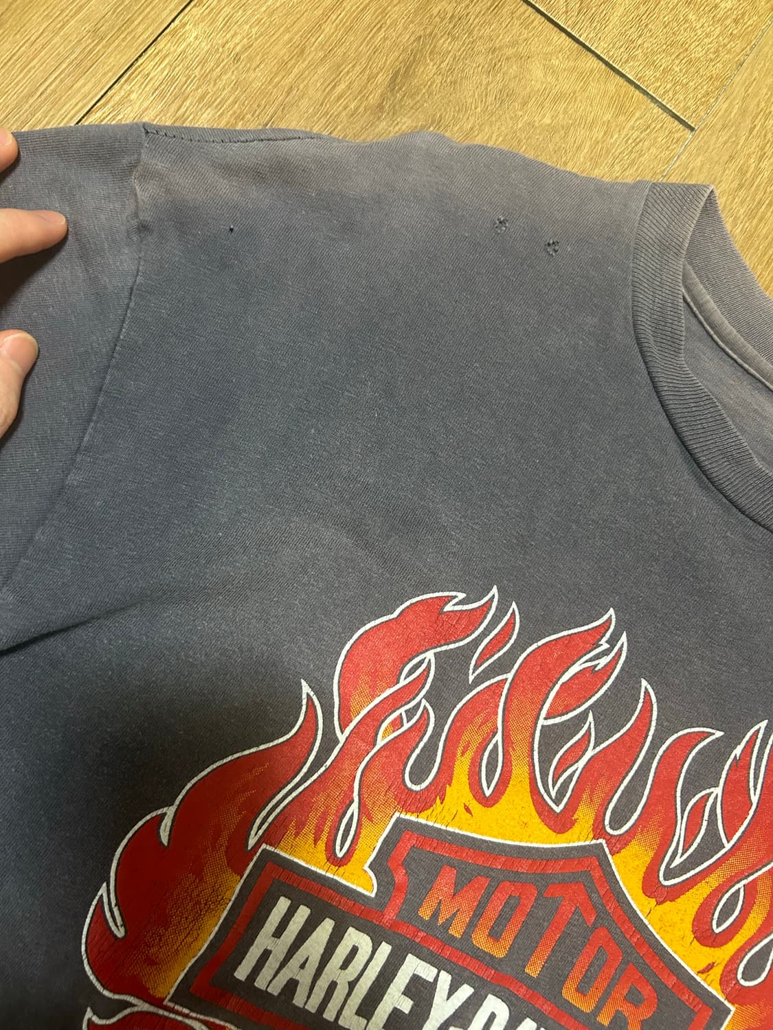 빈티지 할리데이비슨 딜러쉽 롱슬리브 티셔츠 (1983년) 상품이미지5