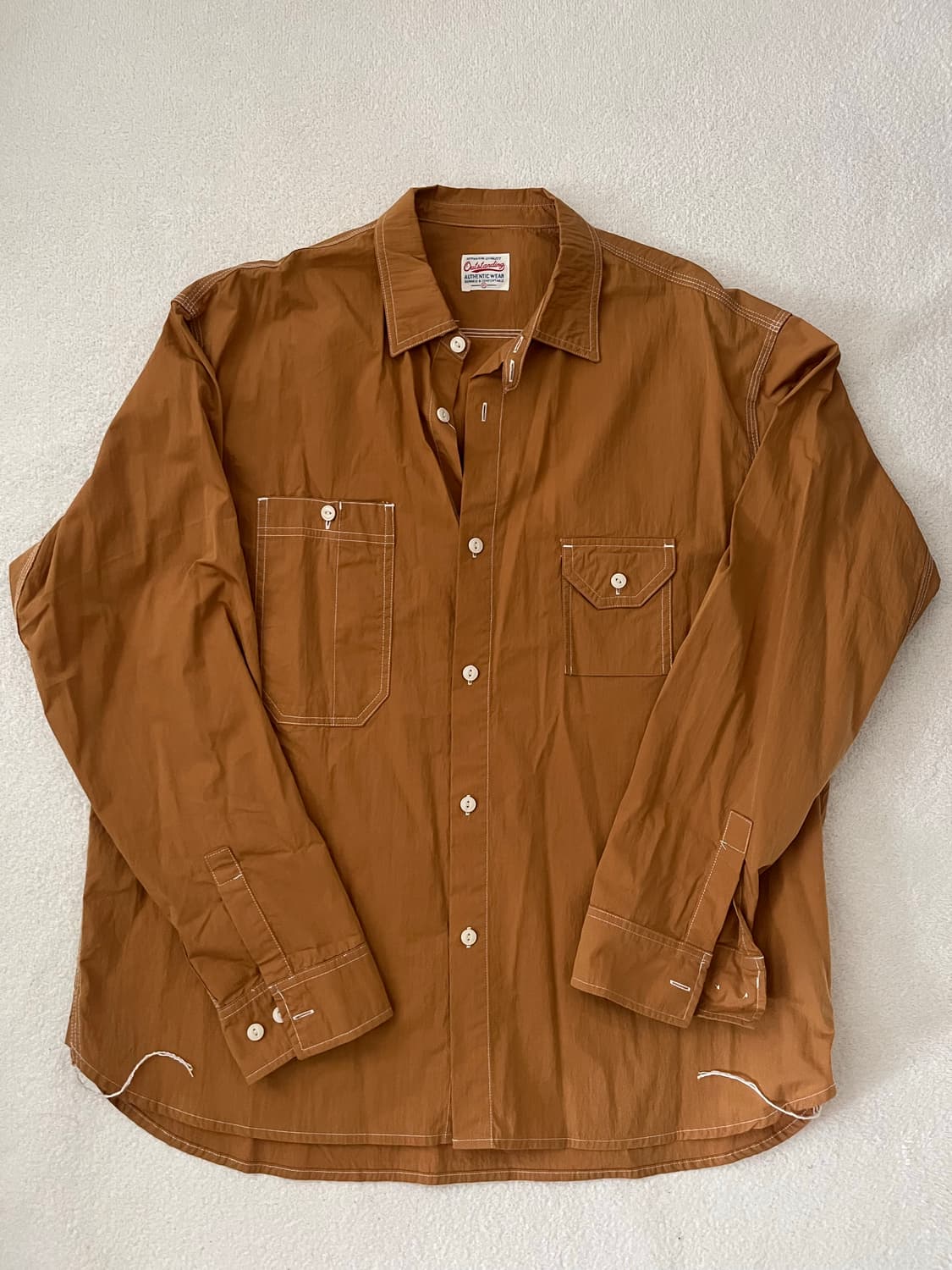 아웃스탠딩 cn 워크셔츠 머스타드 M 상품이미지2