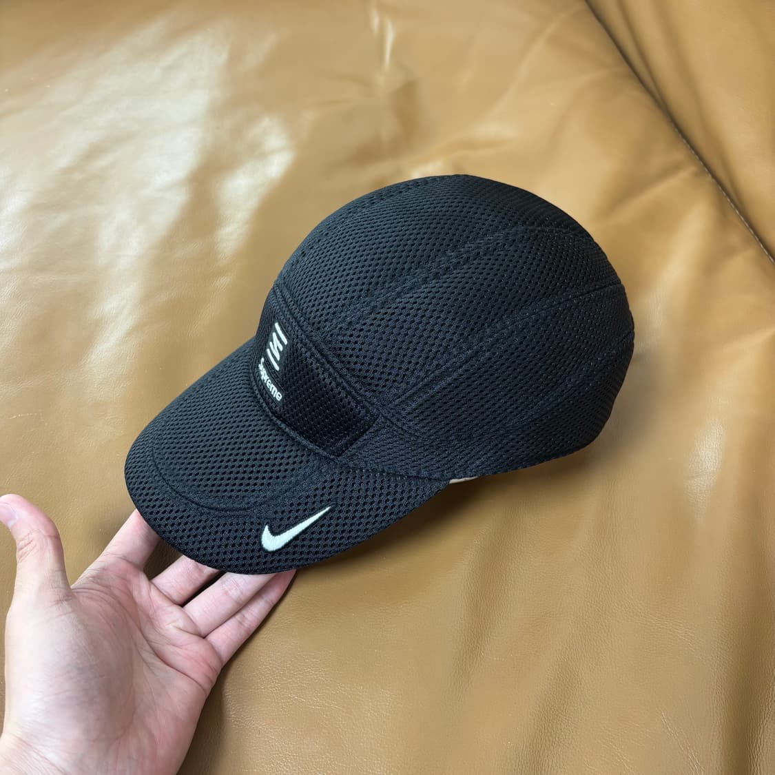 Supreme x Nike 슈프림x나이키 샥스 러닝햇 블랙 캠프캡 모자 상품이미지5