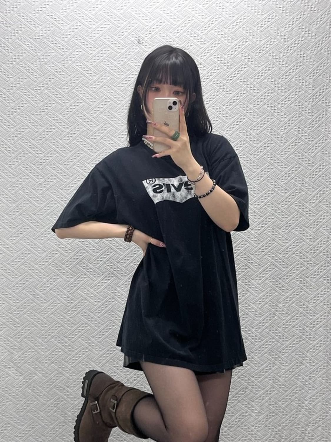 리바이스 빈티지 캐주얼 오버핏 프린팅 반팔티 XL C12017 상품이미지2