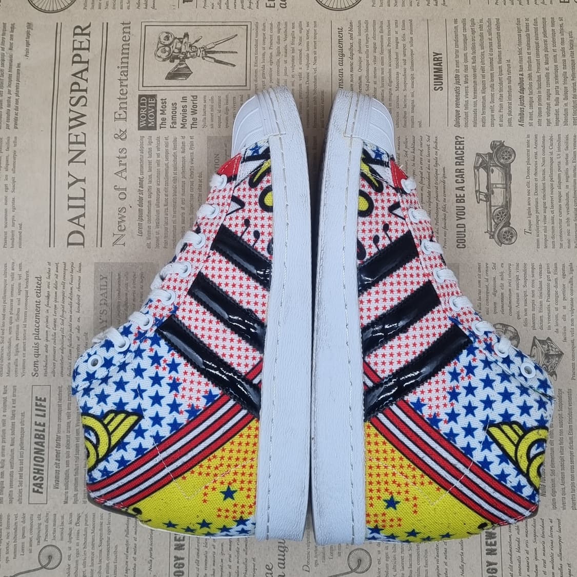 아디다스 슈퍼스타업 키높이하이탑245 굽5  상품이미지5