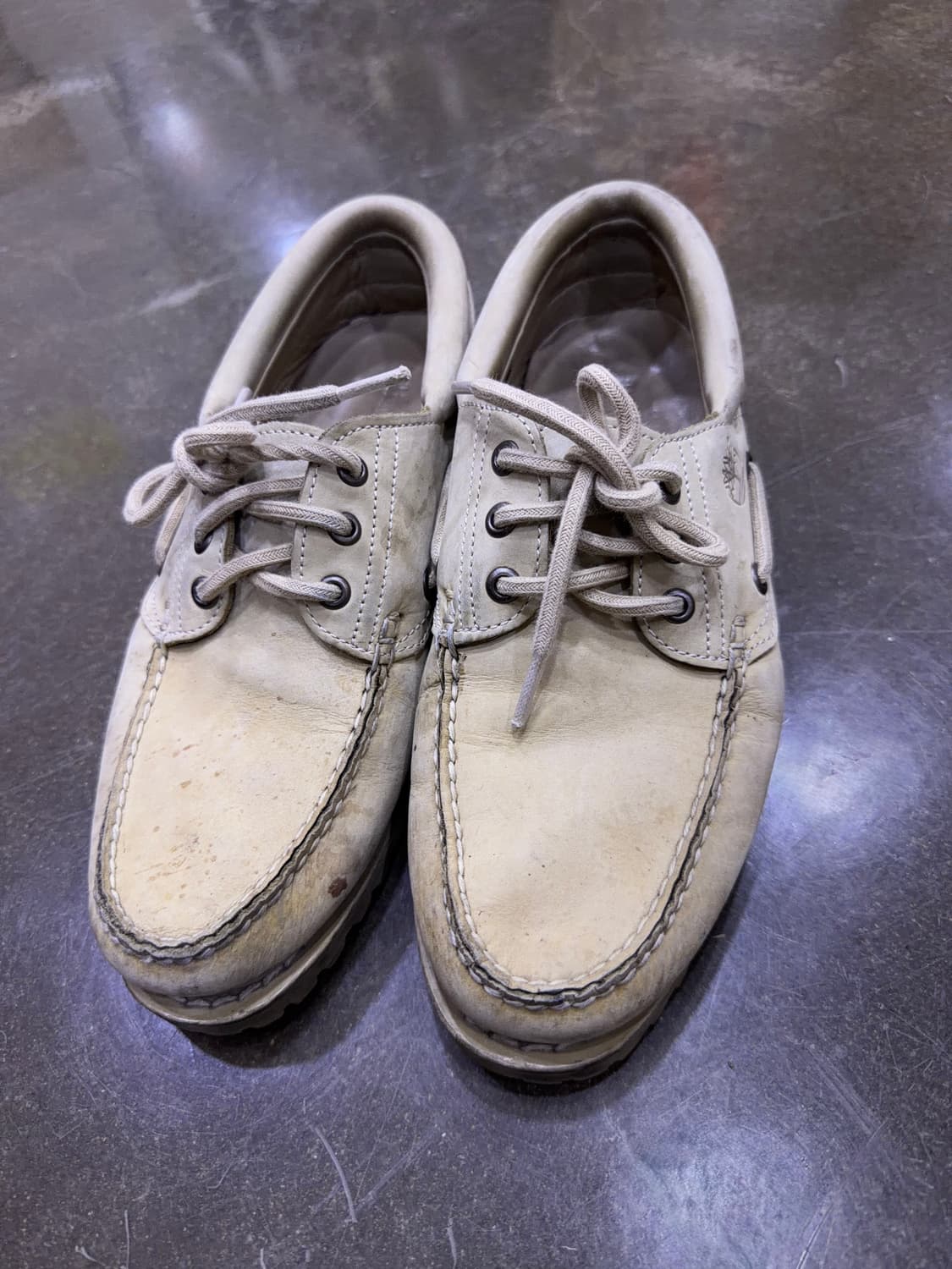 팀버랜드 어센틱 3아이 클래식 보트슈즈 베이지 255 상품이미지2