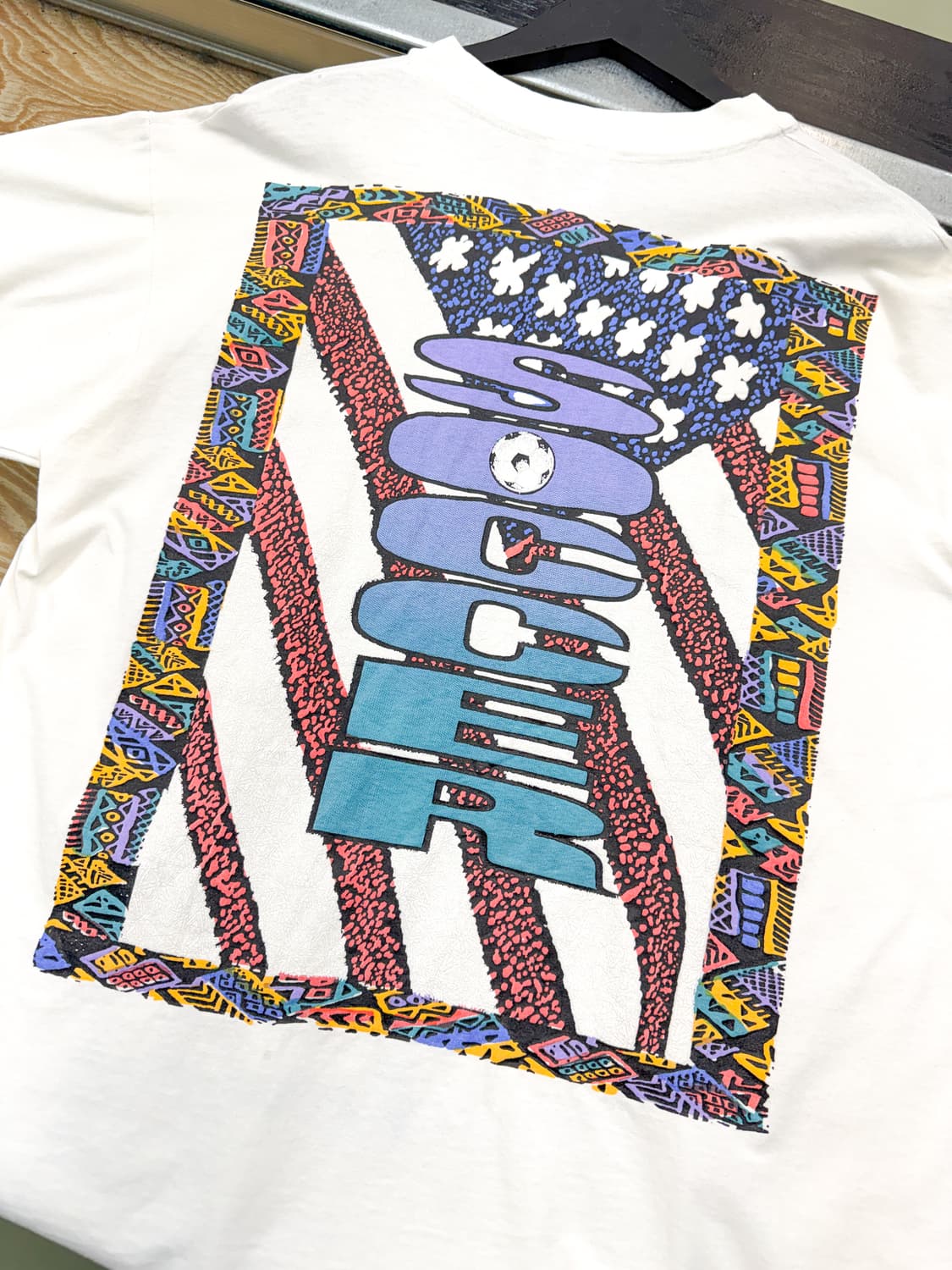 Cyrk 스포츠 90‘s U.S.A 사커 프린티드 티셔츠 상품이미지5