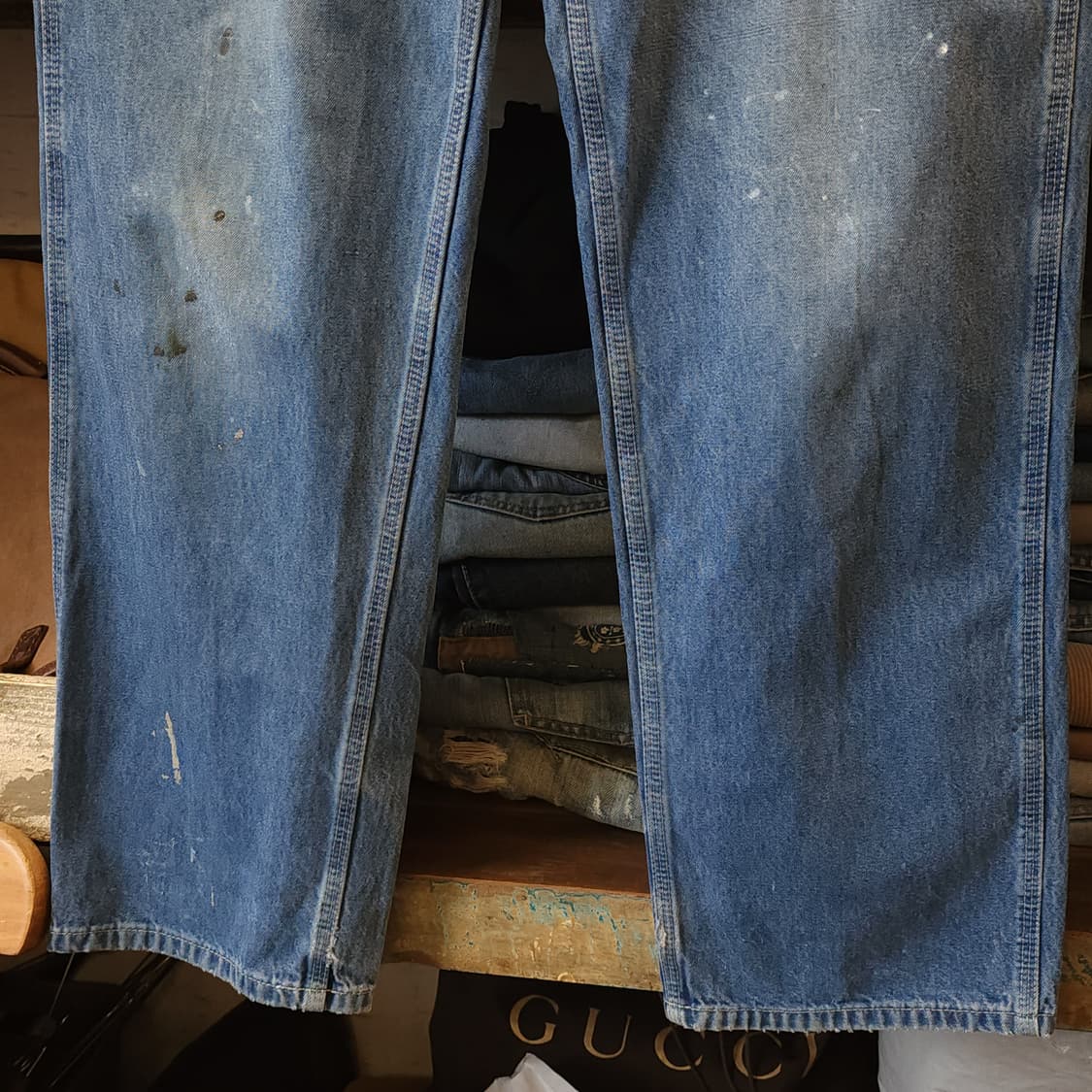 칼하트 카펜터 데님팬츠 워크팬츠 페인팅 칼하트 덩가리 32x32 상품이미지6