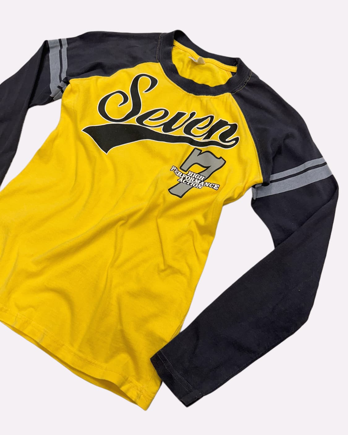 logo yellow raglen t-shirt 상품이미지3
