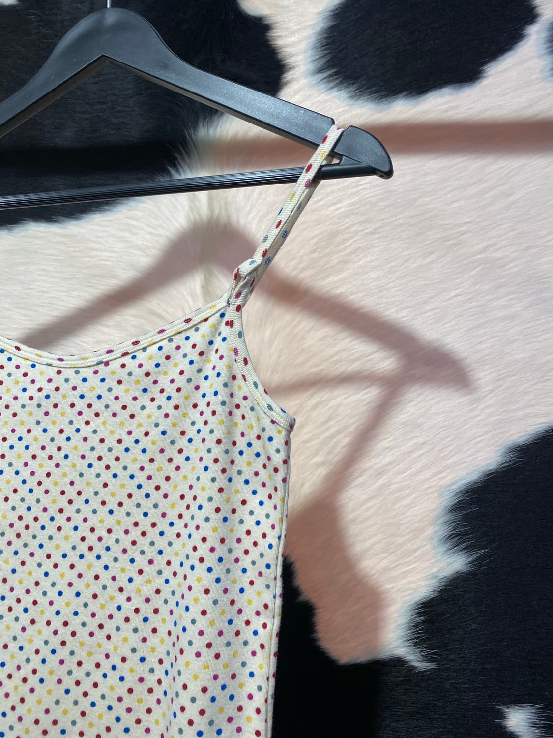 Tendance par Ray Beams 컬러 도트 슬림핏 탑 상품이미지3