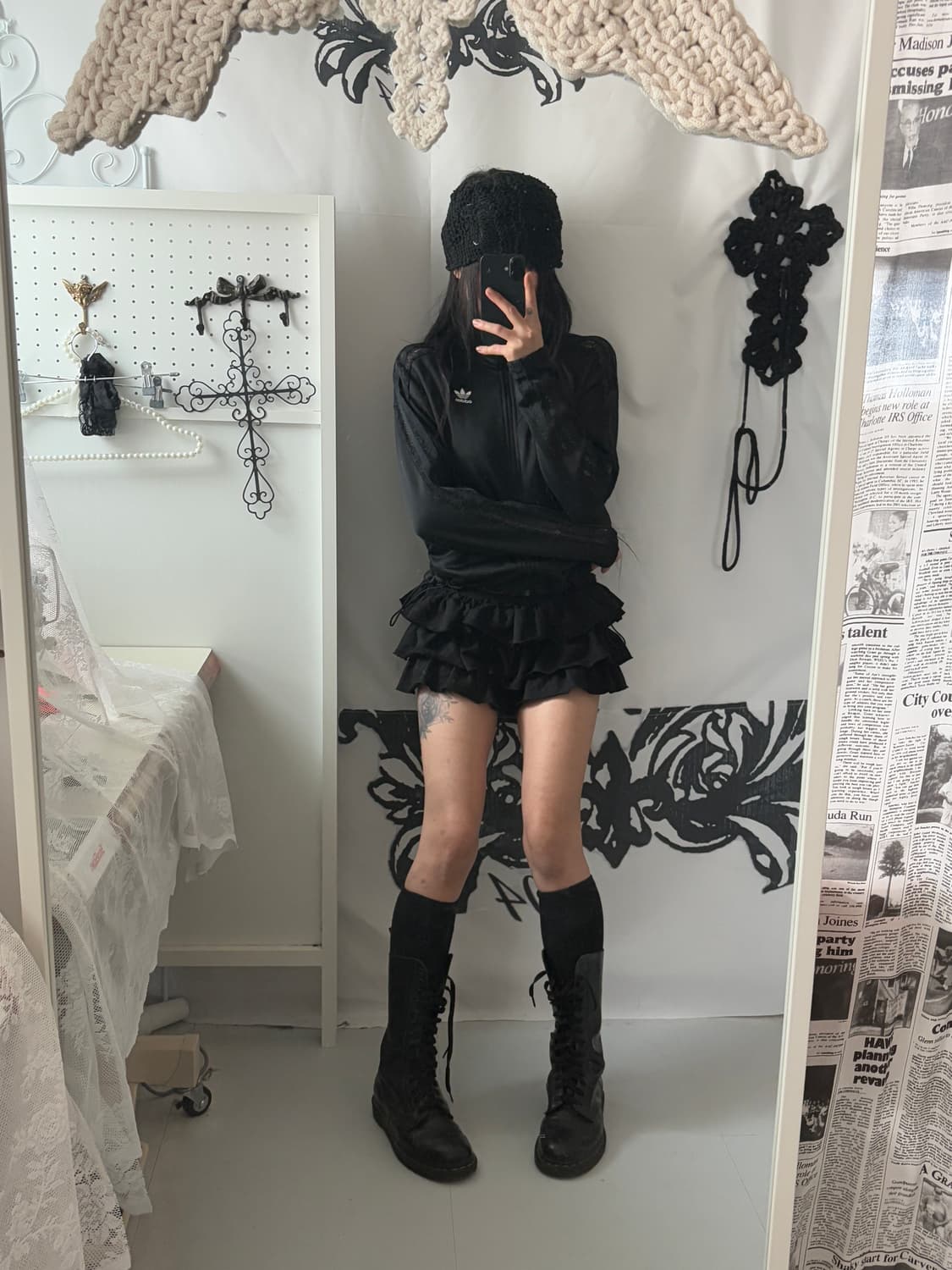 • Adidas Black Lace Three-Line Firebird  상품이미지5