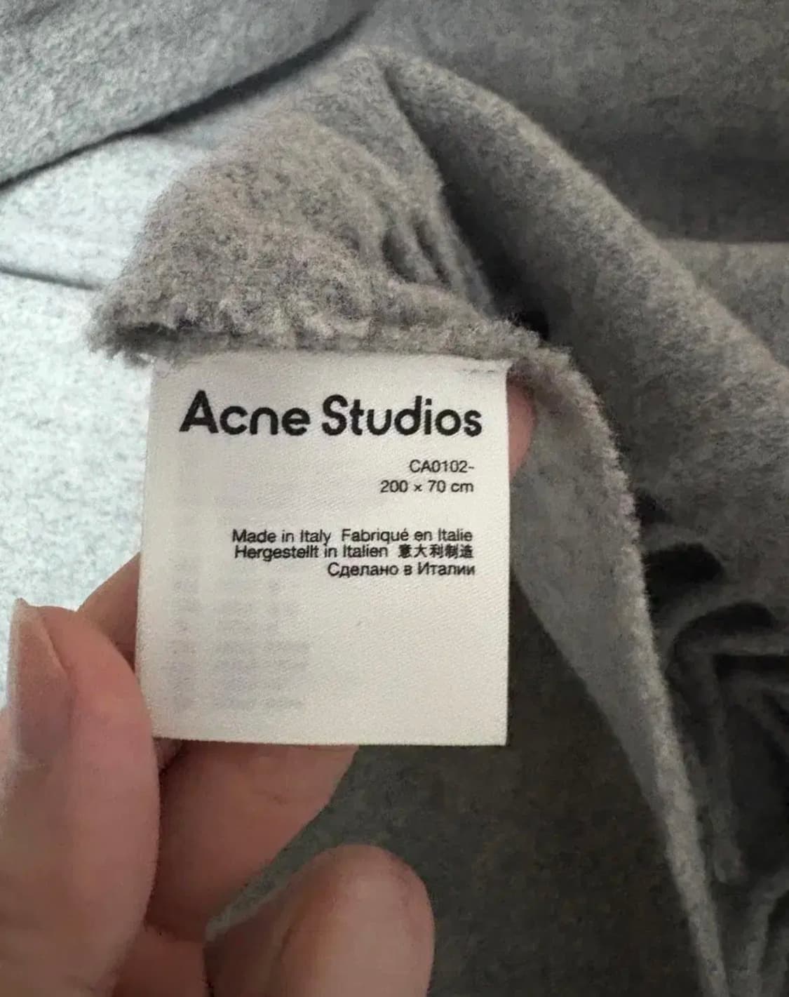 아크네 멜란지 그레이 머플러 상품이미지2