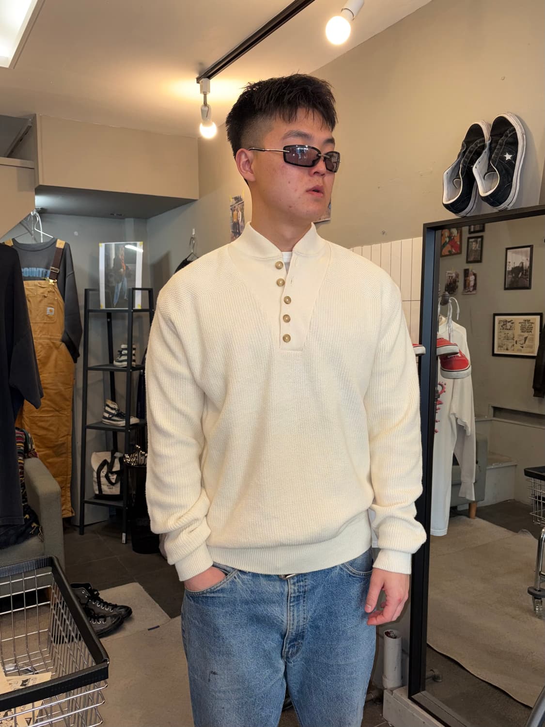 80’s LL Bean civilian U.S. Navy deck swe 상품이미지1