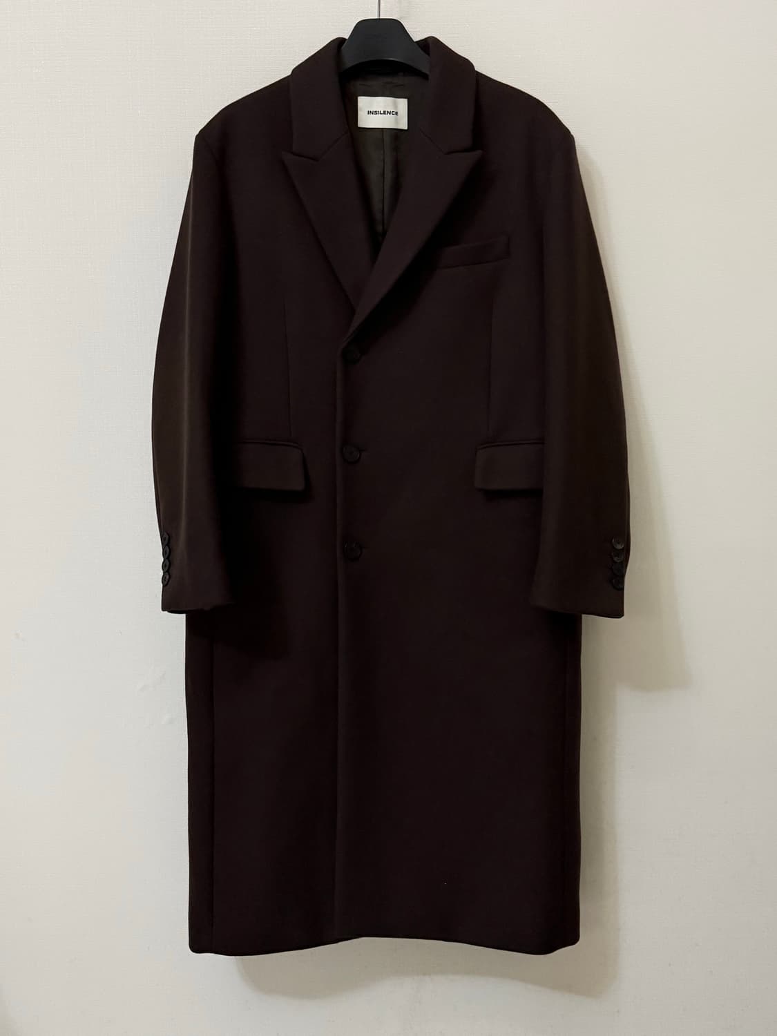 인사일런스 이태리 울캐시미어 싱글 코트 M 상품이미지2