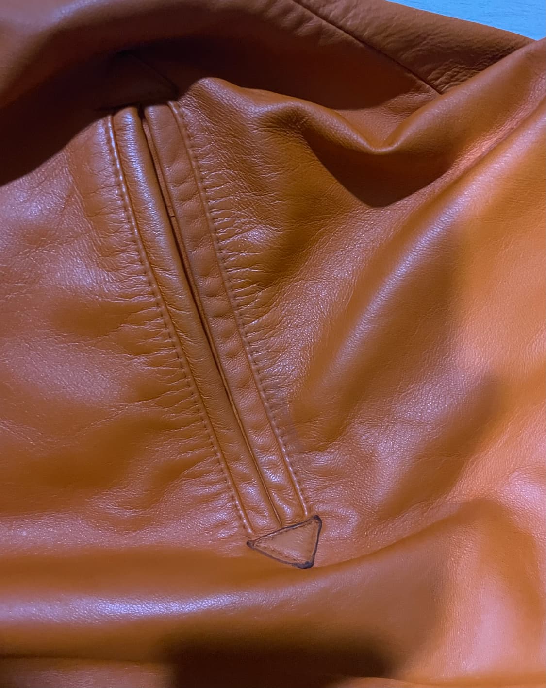 [XXL] 아비렉스 AVIREX 아이콘 레더 자켓 가죽 자켓 오렌지 상품이미지7