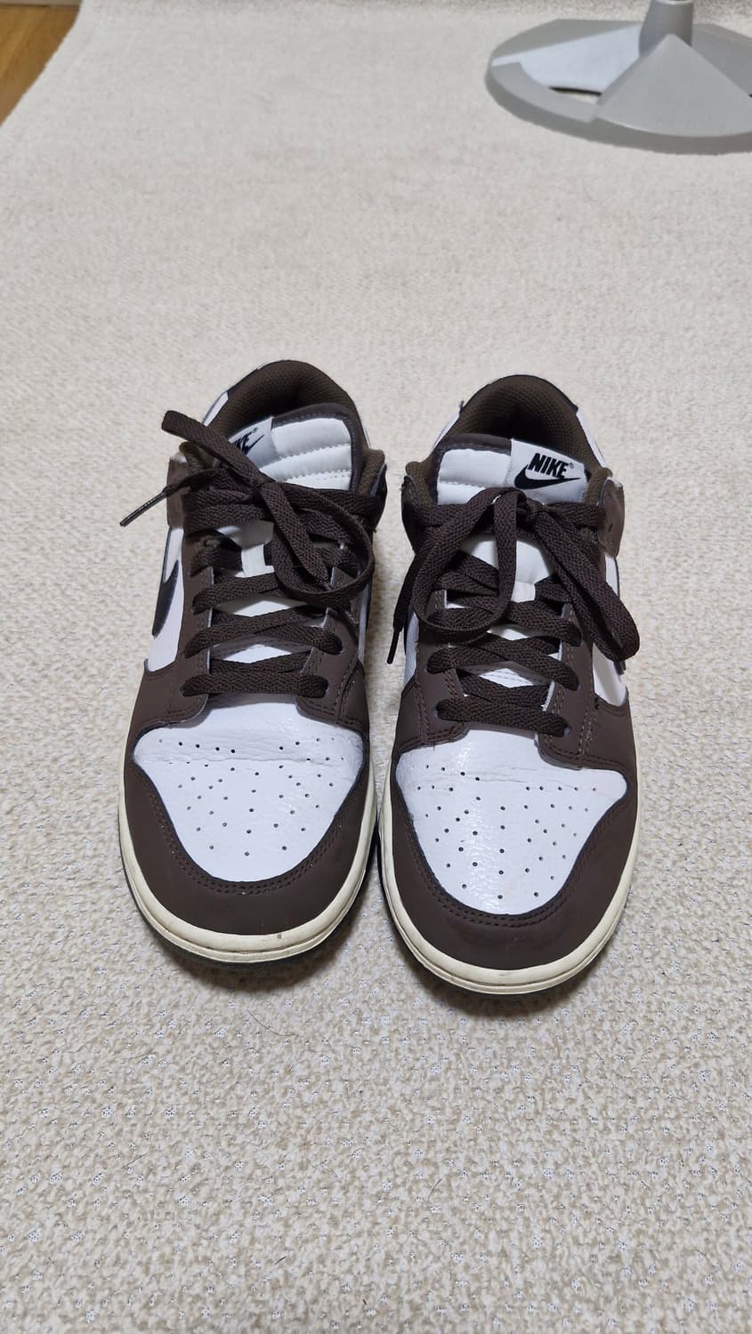 나이키 덩크 로우 화이트/브라운 265 상품이미지2