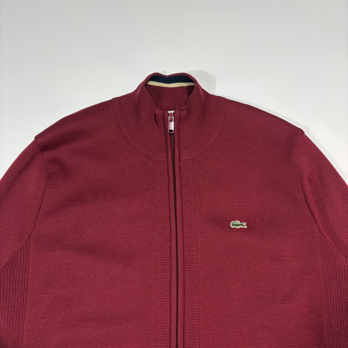 라코스테 레드 집업 니트 가디건 상품이미지2
