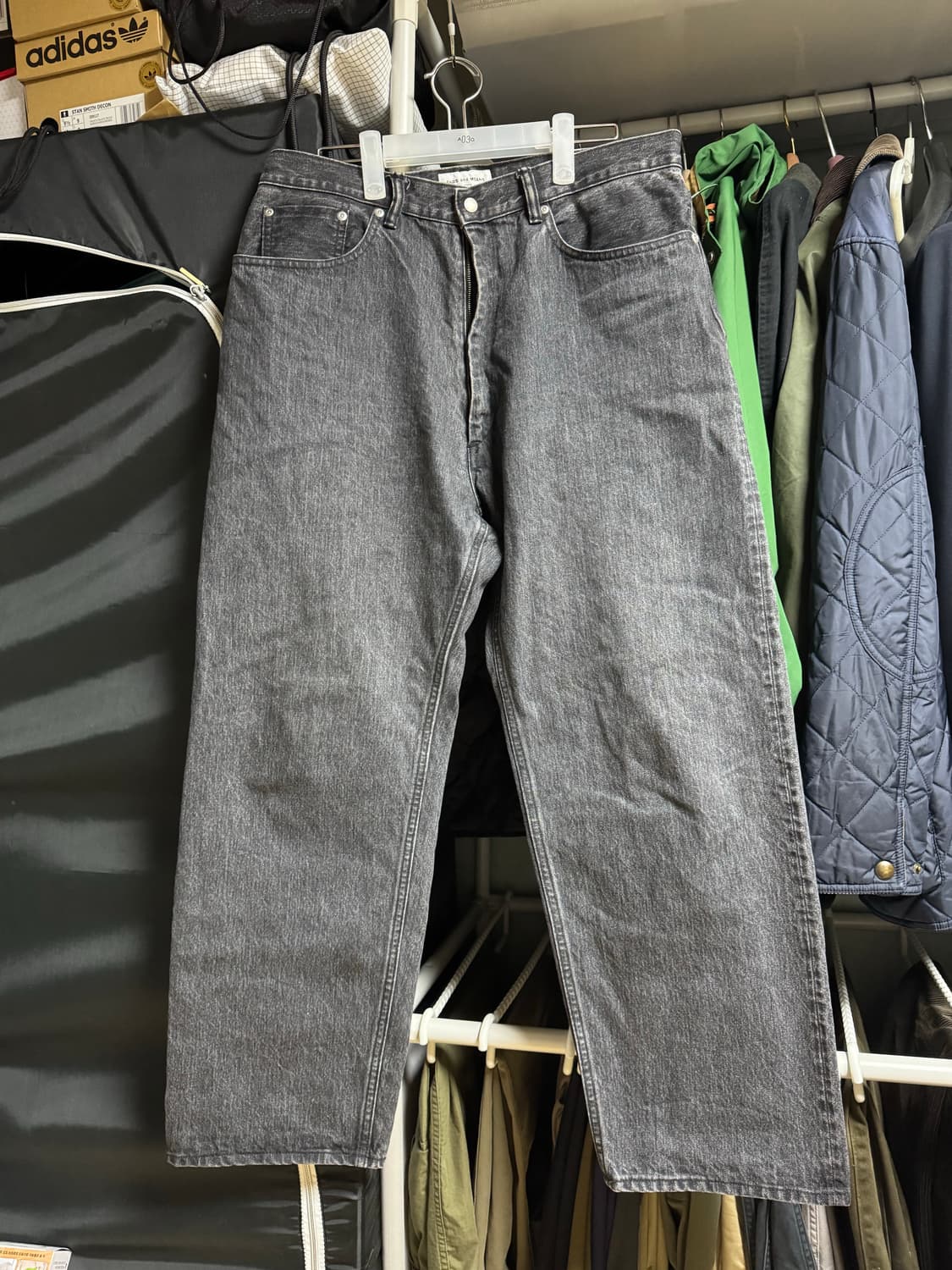 [XL] Endsandmeans 5p 데님 워시드 블랙 상품이미지1